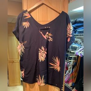 Blue Floral blouse